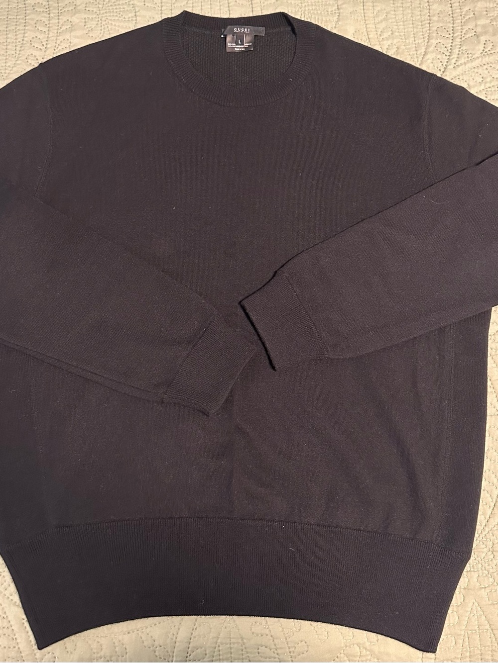 Gucci Black Knit Crewneck Sweater - Picture 2 of 4